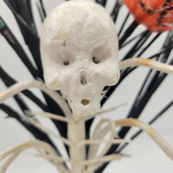 Vtg Puleo Tree Co Halloween Haunted Tree And Skull W/ Bugs Fiber Optic Electric - Picture 11 of 13